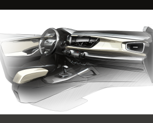 4th Generation Kia Rio Interior Rendering